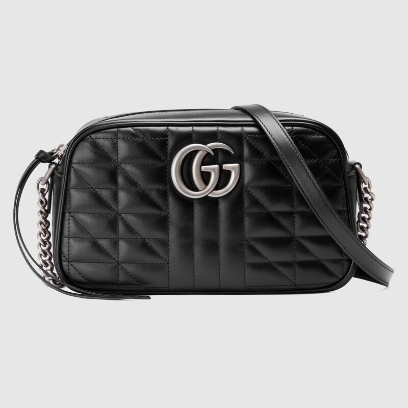 Gucci GG Marmont Small Matelasse Shoulder Bag 447632 Black